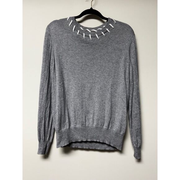 27 MILES MALIBU Cashmere Blend Laced Soft Cozy Sweater, Sz S - Picture 1 of 7